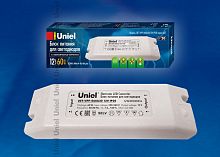 Блок питания для светодиодной ленты Uniel 12В UET-VPF-060A20 5А 60Вт IP20 180х52х30мм картинка 